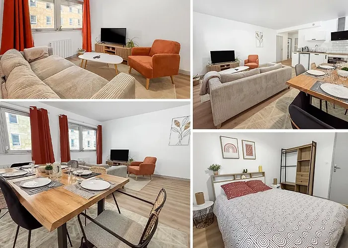 Et Spacieux T3 - Centre Du Mans & Proche Commodites 勒芒